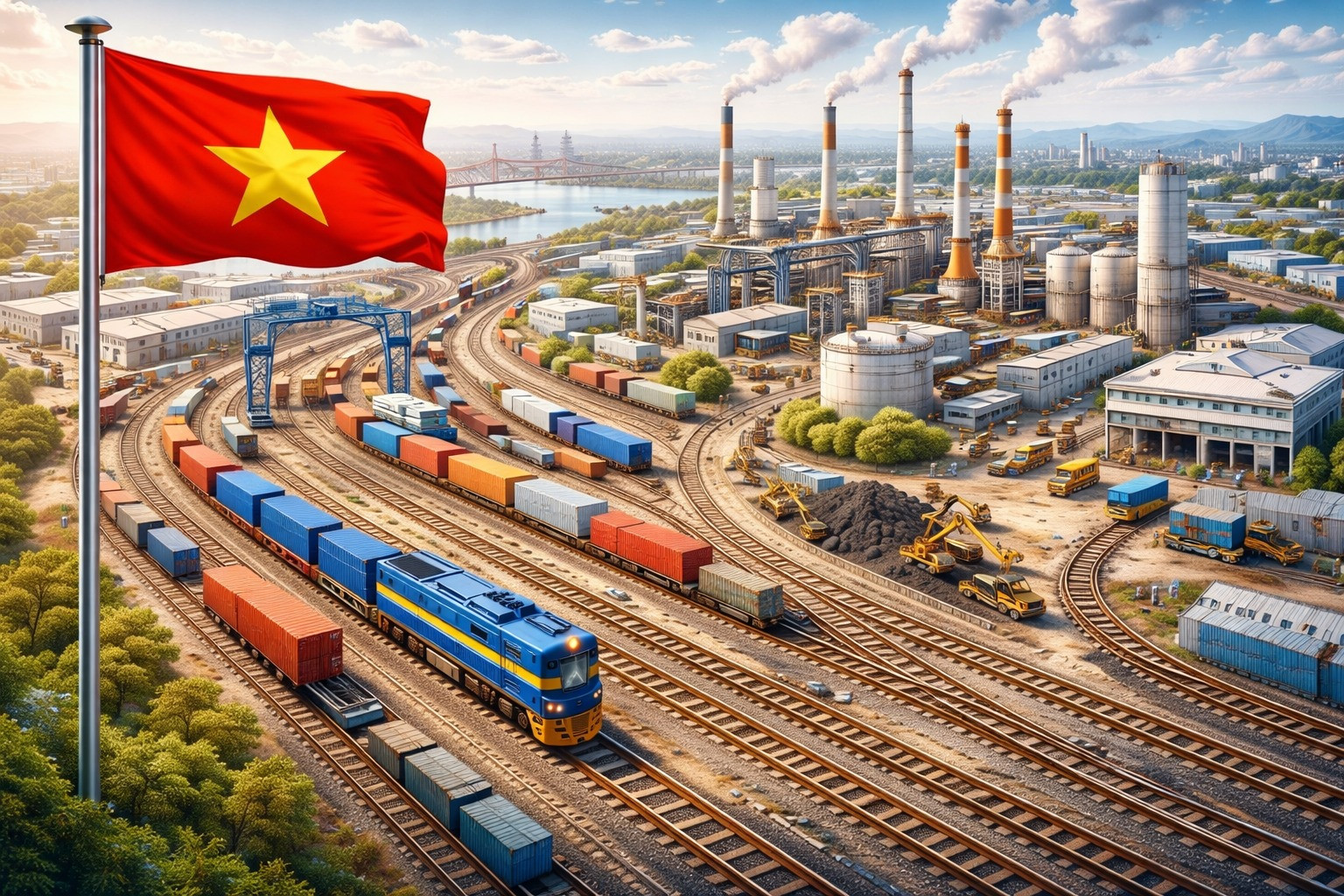 Việt Nam dự kiến sẽ có tổ hợp công nghiệp đường sắt hơn 17.000 tỷ, hướng tới tự chủ vật liệu cho các đại dự án- Ảnh 1. Việt Nam dự kiến sẽ có tổ hợp công nghiệp đường sắt hơn 17.000 tỷ, hướng tới tự chủ vật liệu cho các đại dự án- Ảnh 1.