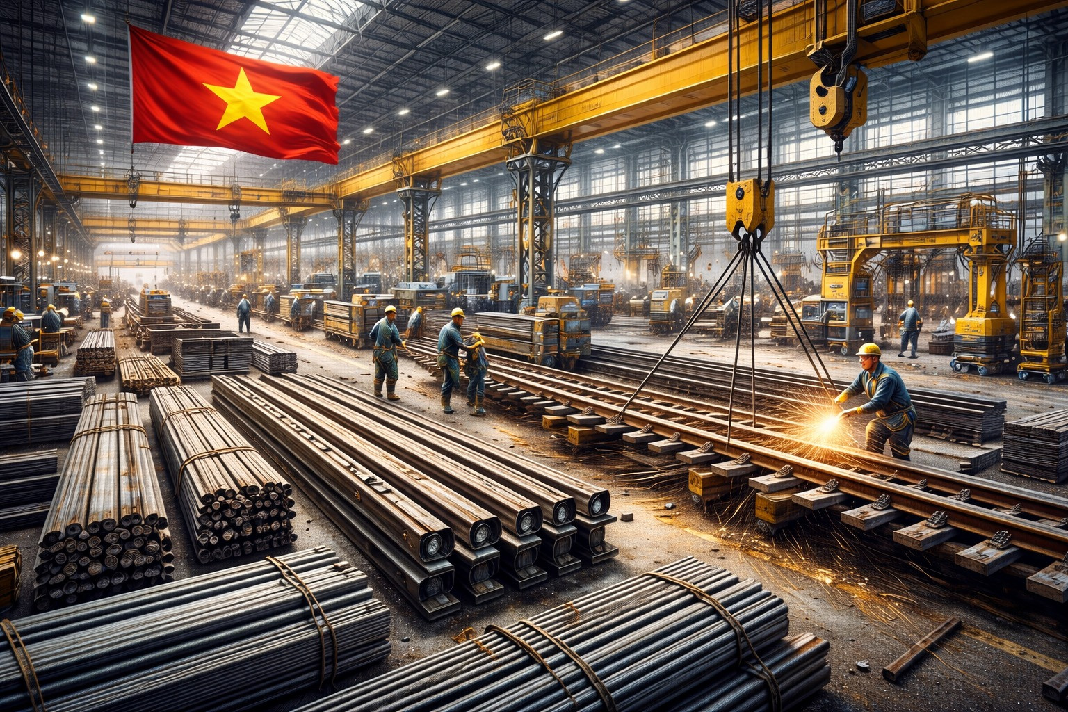 Việt Nam dự kiến sẽ có tổ hợp công nghiệp đường sắt hơn 17.000 tỷ, hướng tới tự chủ vật liệu cho các đại dự án- Ảnh 3. Việt Nam dự kiến sẽ có tổ hợp công nghiệp đường sắt hơn 17.000 tỷ, hướng tới tự chủ vật liệu cho các đại dự án- Ảnh 3.