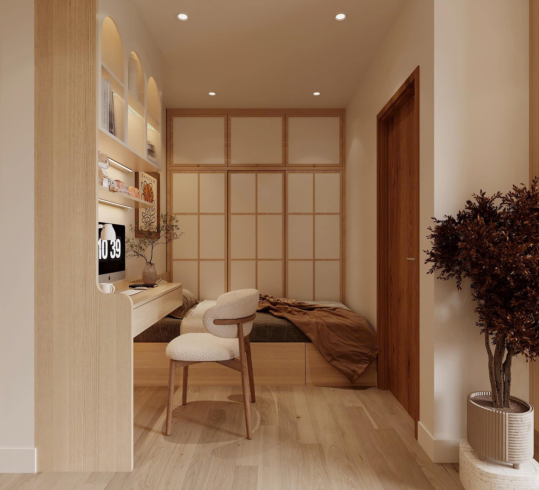 Sống trọn trong không gian đương đại đậm chất Japandi- Ảnh 7. Sống trọn trong không gian đương đại đậm chất Japandi- Ảnh 7.