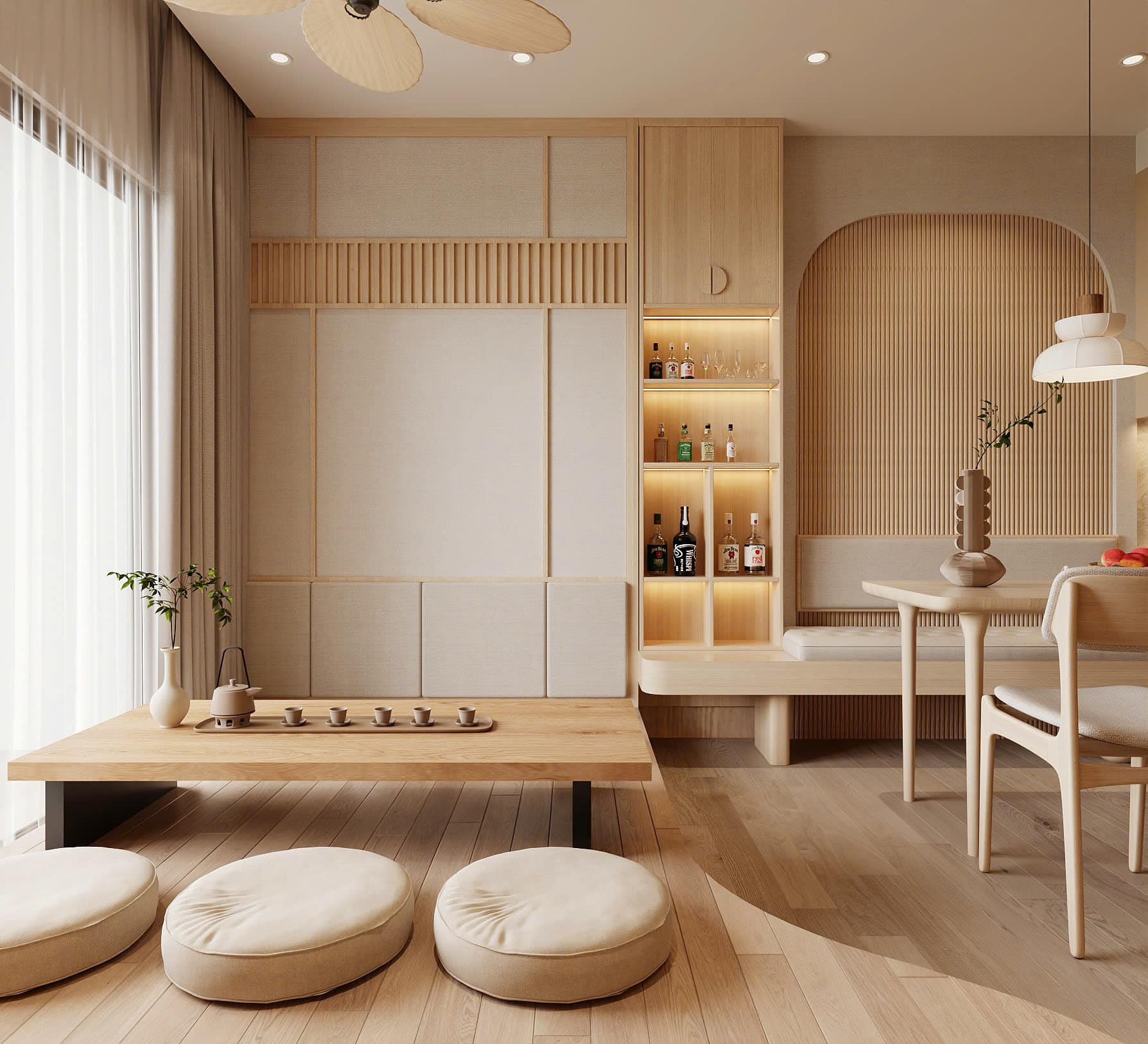 Sống trọn trong không gian đương đại đậm chất Japandi- Ảnh 1. Sống trọn trong không gian đương đại đậm chất Japandi- Ảnh 1.