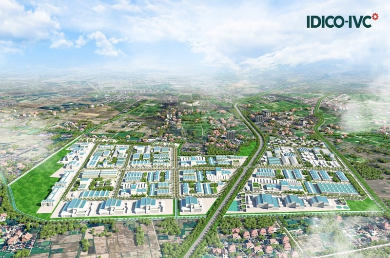 Phối cảnh Dự án Khu công nghiệp sinh thái IDICO Vính Quang