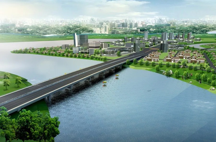 Chỉ 2 tuần nữa, chính thức thông xe cầu kết nối ‘siêu phường’ của Việt Nam- Ảnh 1. Chỉ 2 tuần nữa, chính thức thông xe cầu kết nối ‘siêu phường’ của Việt Nam- Ảnh 1.