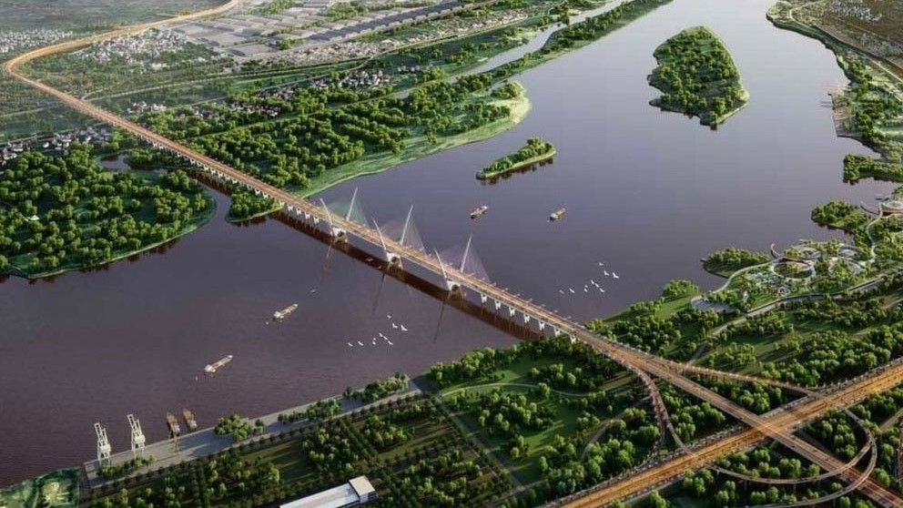 Khởi công tuyến đường gần 5.000 tỷ, kết nối tuyến cao tốc trọng điểm với siêu cầu vượt sông Hồng hơn 20.000 tỷ có 'bóng dáng' Vingroup- Ảnh 2. Khởi công tuyến đường gần 5.000 tỷ, kết nối tuyến cao tốc trọng điểm với siêu cầu vượt sông Hồng hơn 20.000 tỷ có 'bóng dáng' Vingroup- Ảnh 2.