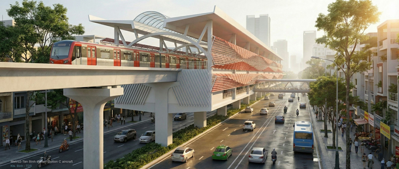 Phối cảnh tàu và nhà ga tuyến metro số 2 TPHCM. 1.jpg