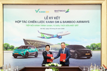 Vừa được FLC tiếp quản, Bamboo Airways lập tức hợp tác chiến lược cùng Xanh SM