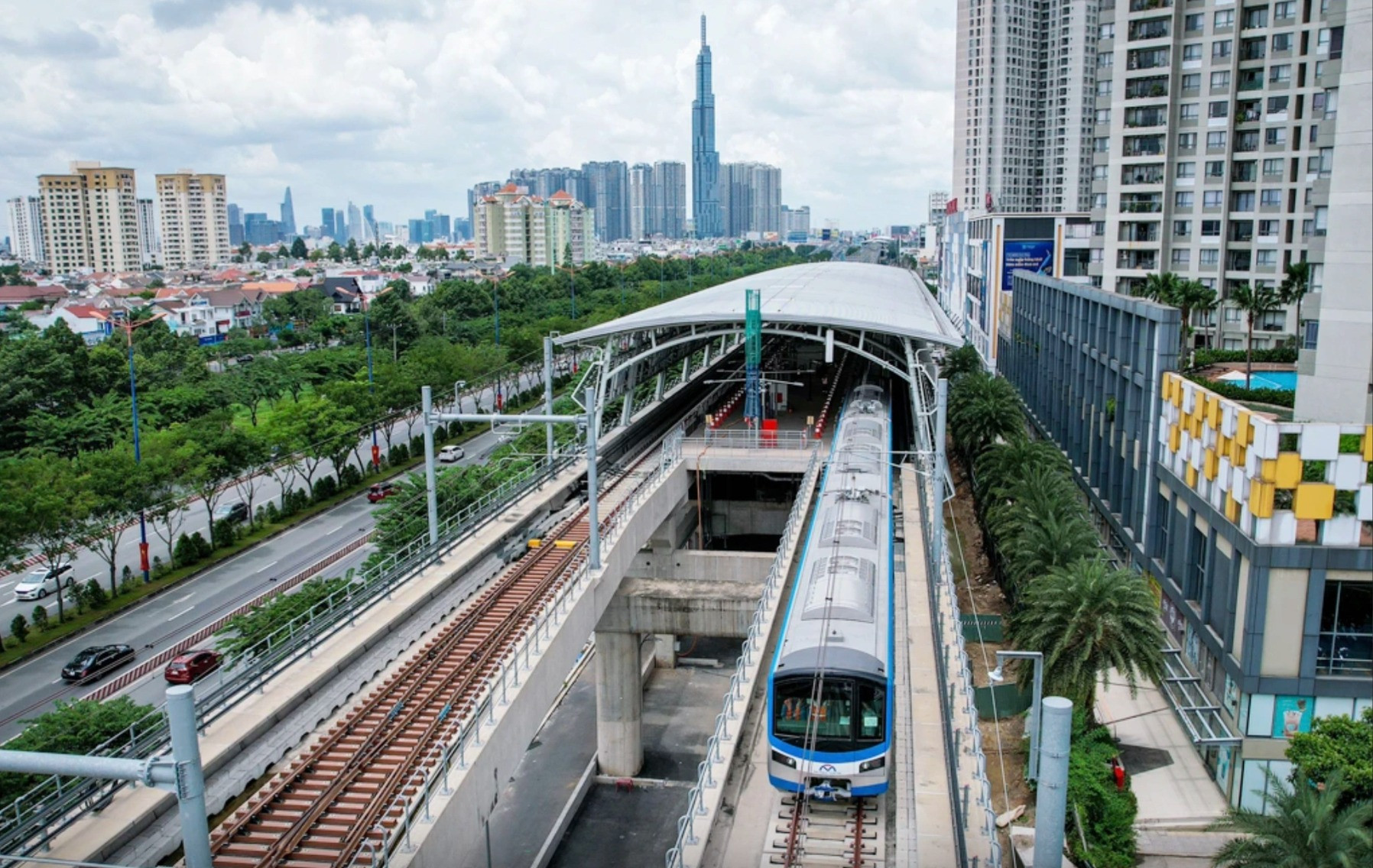 Tuyến Metro số 1 Bến Thành - Suối Tiên. Nguồn ảnh: Internet Tuyến Metro số 1 Bến Thành - Suối Tiên. Nguồn ảnh: Internet