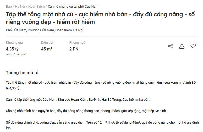 Giá nhà tập thể cũ tại Hà Nội 'leo thang'- Ảnh 2. Giá nhà tập thể cũ tại Hà Nội 'leo thang'- Ảnh 2.