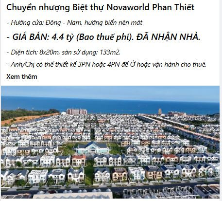 Loạt biệt thự, nhà phố tại đại đô thị nghỉ dưỡng lớn nhất Nam Trung Bộ của Novaland (<a style='text-decoration: none;' href='/NVL'>NVL</a>) đồng loạt 'cắt lỗ'?- Ảnh 5. Loạt biệt thự, nhà phố tại đại đô thị nghỉ dưỡng lớn nhất Nam Trung Bộ của Novaland (<a style='text-decoration: none;' href='/NVL'>NVL</a>) đồng loạt 'cắt lỗ'?- Ảnh 5.