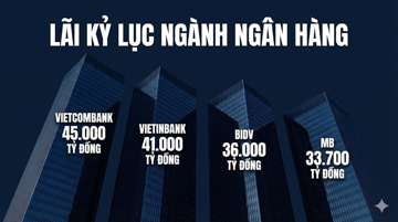 Cập nhật KQKD ngân hàng 22/1: Big 5 dẫn dắt, lợi nhuận toàn ngành khởi sắc