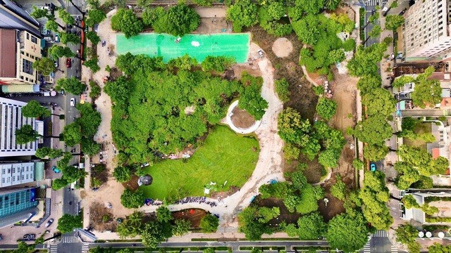 3 ngày nữa, TP. HCM có thêm một công viên trên đất 'kim cương' 4 mặt tiền- Ảnh 1. 3 ngày nữa, TP. HCM có thêm một công viên trên đất 'kim cương' 4 mặt tiền- Ảnh 1.