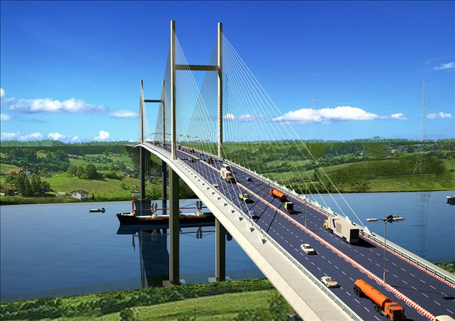 Sắp hợp long cầu dây văng tĩnh không cao nhất Việt Nam, nối thông miền Đông với miền Tây- Ảnh 1.
