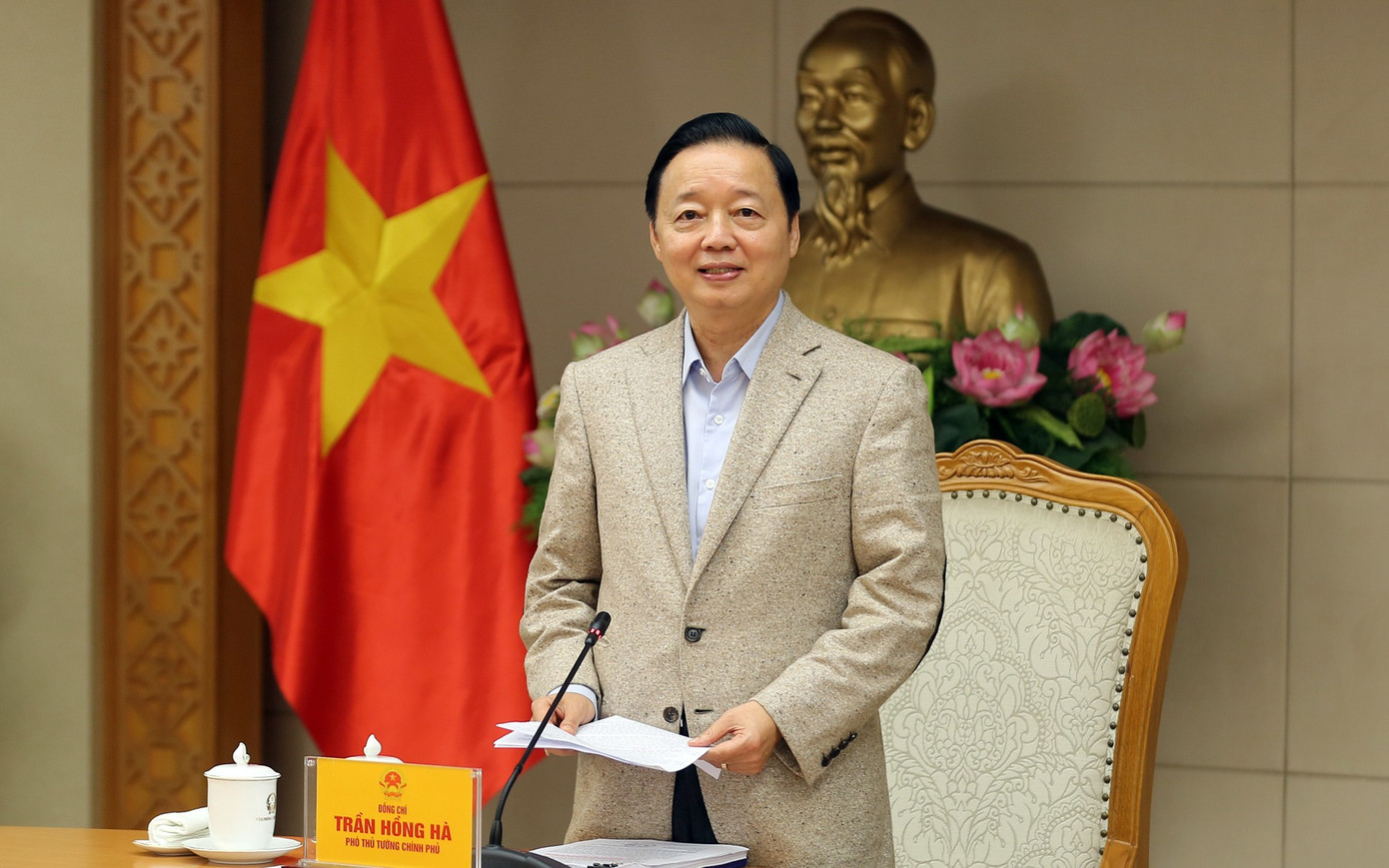 Phó Thủ tướng Trần Hồng Hà phát biểu. Ảnh: VGP 271ptt.jpg