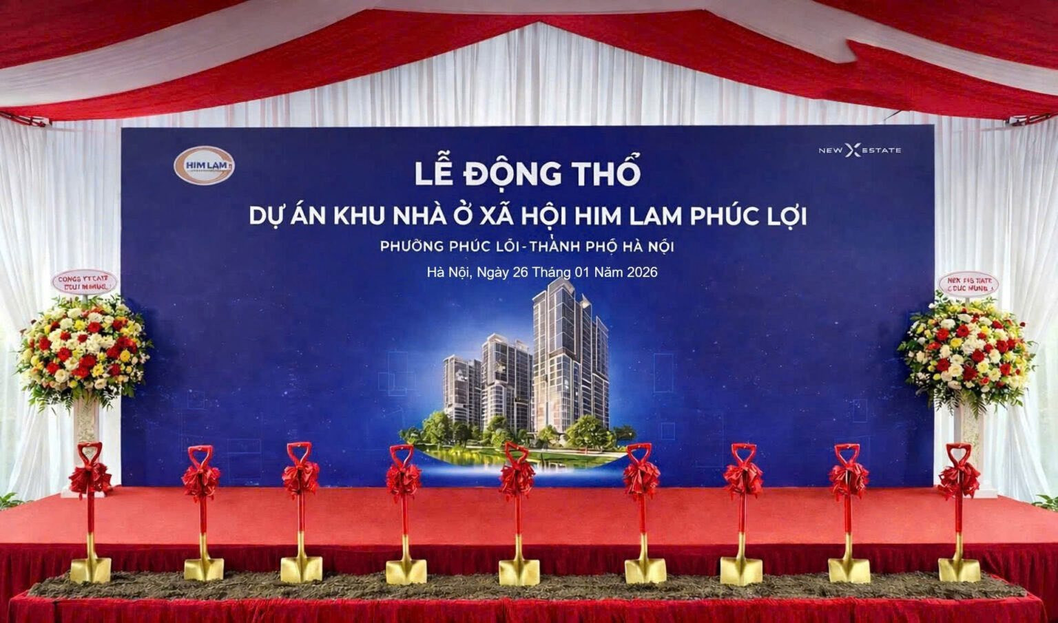 Hình ảnh tại lễ động thổ. Nguồn ảnh: Internet