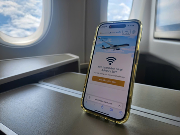 Từ 1/1, nhóm khách hàng này được sử dụng internet trên máy bay của Vietnam Airlines