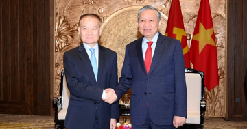 Tổng Bí thư Tô Lâm tiếp Đặc phái viên của Tổng Bí thư, Chủ tịch Trung Quốc Tập Cận Bình