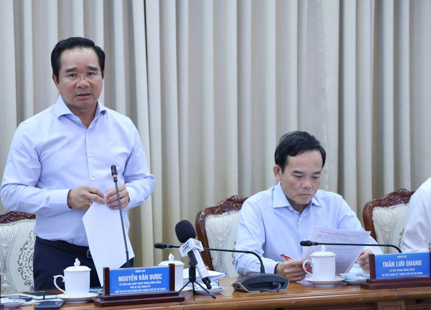 Ông Nguyễn Văn Được - Chủ tịch UBND TPHCM phát biểu kết luận buổi họp chiều 6/1. z7402895056937-2c4139fcf9451a13bbc04dd4bd6ed4e0.jpg