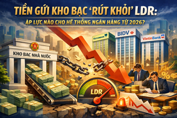 Tiền gửi Kho bạc 'rút khỏi' LDR: Áp lực nào cho hệ thống ngân hàng từ 2026?