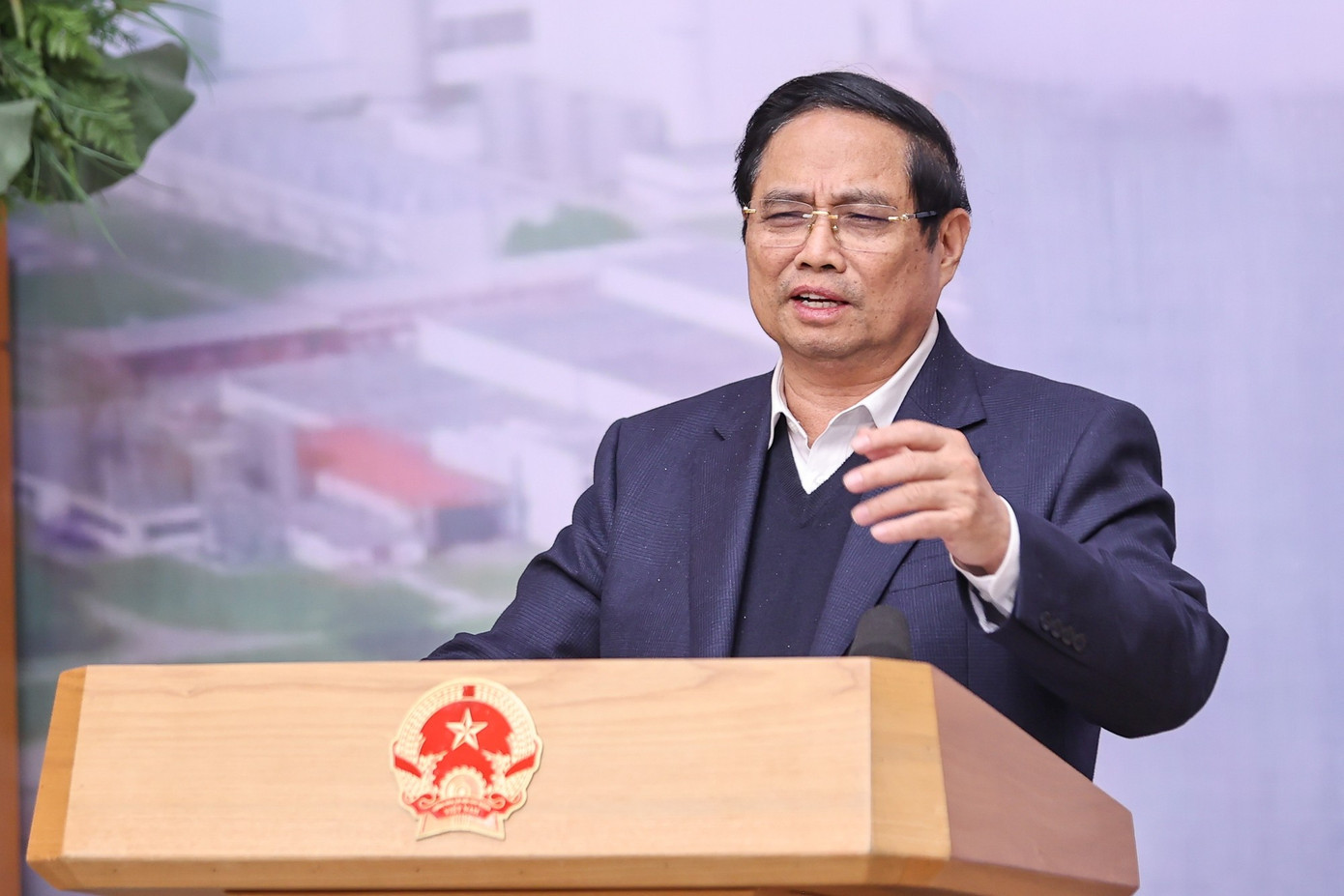 Thủ tướng Phạm Minh Chính phát biểu. Ảnh: VGP 81ttg1.jpg