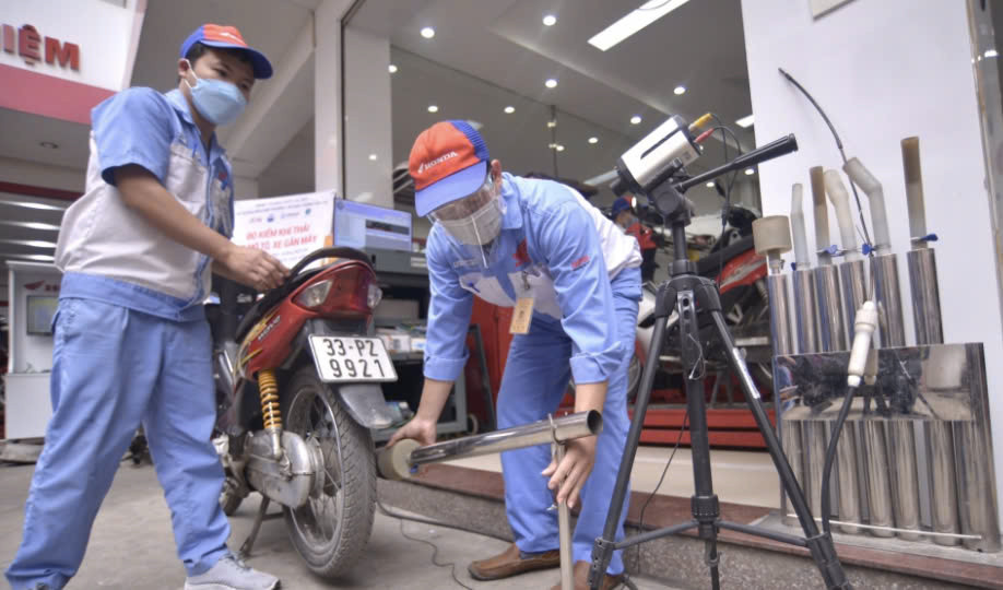 Cần 5.000 cơ sở kiểm định khí thải xe máy.jpg