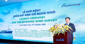Pacifico Energy khởi động khảo sát điện gió ngoài khơi Việt Nam