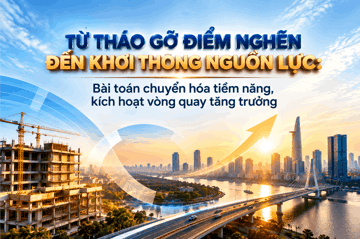 Từ tháo gỡ điểm nghẽn đến khơi thông nguồn lực: Bài toán chuyển hóa tiềm năng, kích hoạt vòng quay tăng trưởng
