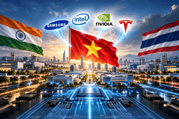 Việt Nam đối đầu với Ấn Độ, Thái Lan, vì sao vẫn lọt tầm ngắm của Samsung, Intel, Nvidia và Tesla?