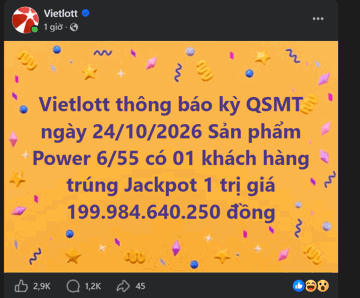 Chưa đầy 1 tháng, Vietlott công bố 2 khách hàng trúng gần 400 tỷ đồng, xuất hiện điểm chung đáng chú ý