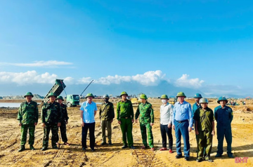Một địa phương phối hợp với lực lượng chức năng để bảo vệ thi công dự án hơn 13.000 tỷ đồng của Vingroup
