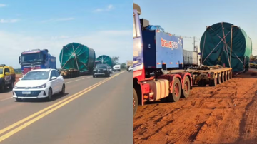 Phong tỏa nhiều tuyến đường để mở lối cho đoàn xe chở hàng hóa dài hơn 43m, nặng 162 tấn đi thực hiện nhiệm vụ