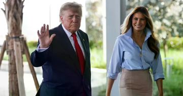 Tổng thống Mỹ Trump và Phu nhân Melania đi bỏ phiếu sớm
