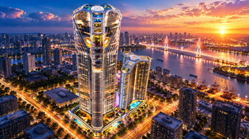 Việt Nam sắp hoàn thành cặp tòa tháp chọc trời, kiến trúc táo bạo lần đầu xuất hiện, là 'nóc nhà' miền Bắc trong tương lai