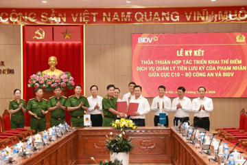 BIDV hợp tác Cục C10, triển khai dịch vụ quản lý tiền lưu ký cho phạm nhân