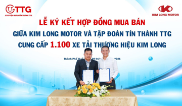 Thương vụ 1.100 xe tải: Cái bắt tay chiến lược giữa Kim Long Motor và Tín Thành TTG