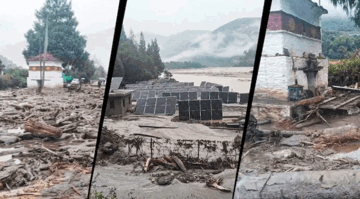 Vỡ hồ băng ở Himalaya, dòng nước lũ tương đương 3.000 bể bơi Olympic khiến 10.000 người sơ tán khẩn cấp