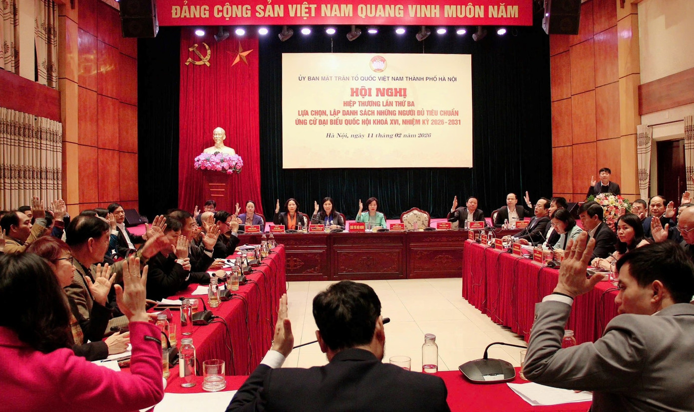 Quang cảnh hội nghị. Ảnh: PV. bieu-quyet.jpg