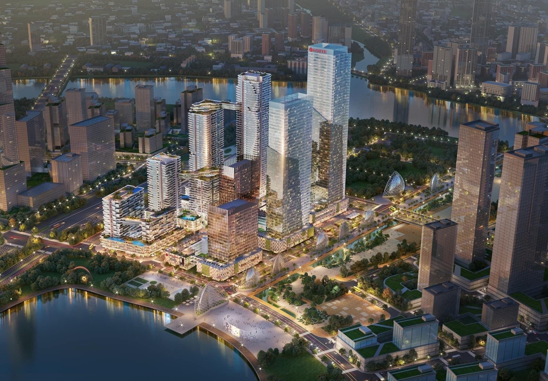 Phối cảnh Lotte Eco Smart City. Nguồn ảnh: Internet Phối cảnh Lotte Eco Smart City. Nguồn ảnh: Internet