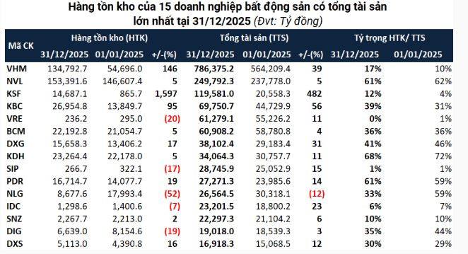 Tồn kho bất động sản 2025 đạt mức kỷ lục: Novaland ở nhóm đứng đầu- Ảnh 2. Tồn kho bất động sản 2025 đạt mức kỷ lục: Novaland ở nhóm đứng đầu- Ảnh 2.