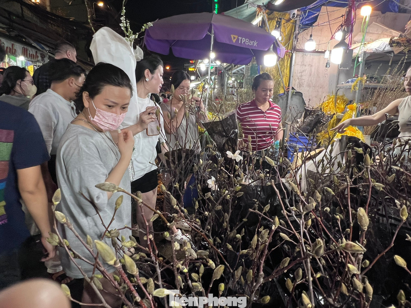 Hoa mộc lan là mặt hàng hot năm nay, giá 180.000 đồng/cành vẫn được khách tp-hoa-dem-uyen-phuong-11.jpg