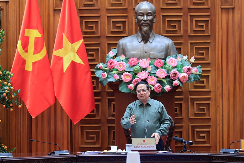 Thủ tướng Phạm Minh Chính tại phiên chỉ đạo Thủ tướng Phạm Minh Chính tại phiên chỉ đạo
