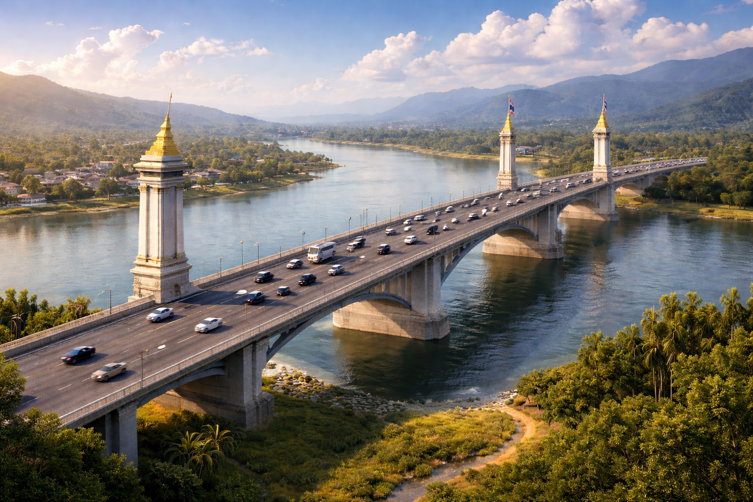 Hai quốc gia Đông Nam Á xây cầu kết nối bắc qua sông Mekong, Việt Nam được hưởng lợi- Ảnh 1.