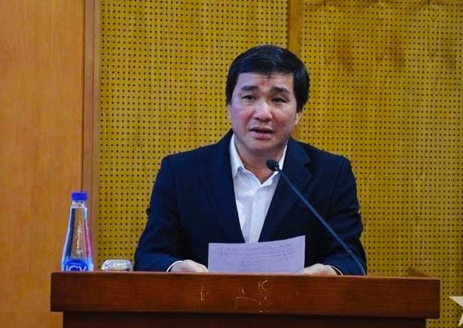 Ông Dương Minh Tuấn, Phó Vụ trưởng Vụ Địa phương 3, Ban Tuyên giáo và Dân vận Trung ương ứng viên ứng cử tại Đơn vị bầu cử số 5 chia sẻ tại hội nghị. img-4573.jpg