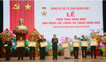 7 vị tướng quân đội chính thức được trao tặng danh hiệu Anh hùng Lực lượng vũ trang nhân dân