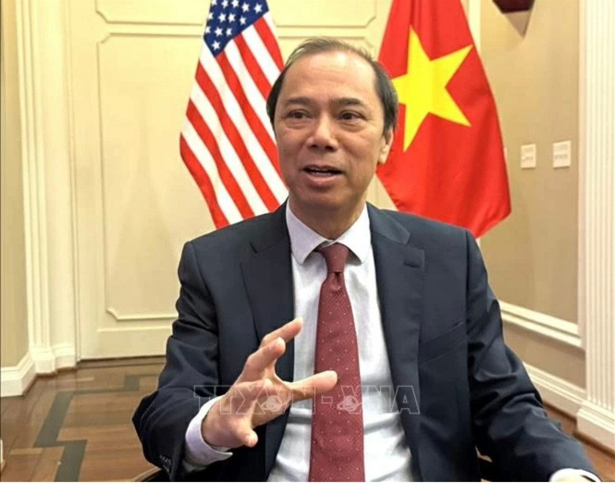 Đại sứ Việt Nam tại Mỹ Nguyễn Quốc Dũng. Ảnh: TTXVN img-2329.jpg