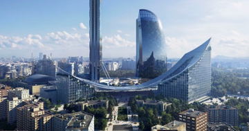 Sắp hoàn thiện tòa văn phòng với mái che gỗ dài 140m hình con sóng uốn lượn