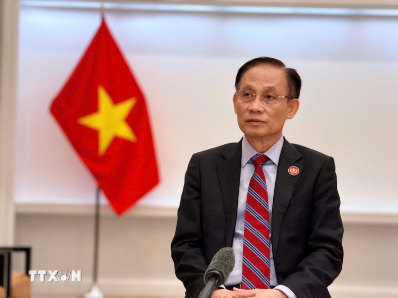 Bộ trưởng Ngoại giao Lê Hoài Trung - Đặc phái viên của Tổng Bí thư Tô Lâm. Ảnh: TTXVN. bo-truong-le-hoai-trung.jpg