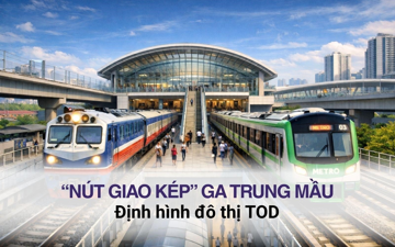 Ga Trung Mầu: Định hình đô thị TOD với “nút giao kép” đường sắt quốc tế và Metro