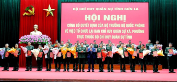 Gần 9.000 sĩ quan và hơn 4.600 quân nhân chuyên nghiệp được sắp xếp, điều động về Ban Chỉ huy quân sự cấp xã