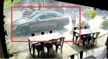 Truy tìm đối tượng lấy trộm xe ô tô Mercedes ngay giữa trung tâm thành phố