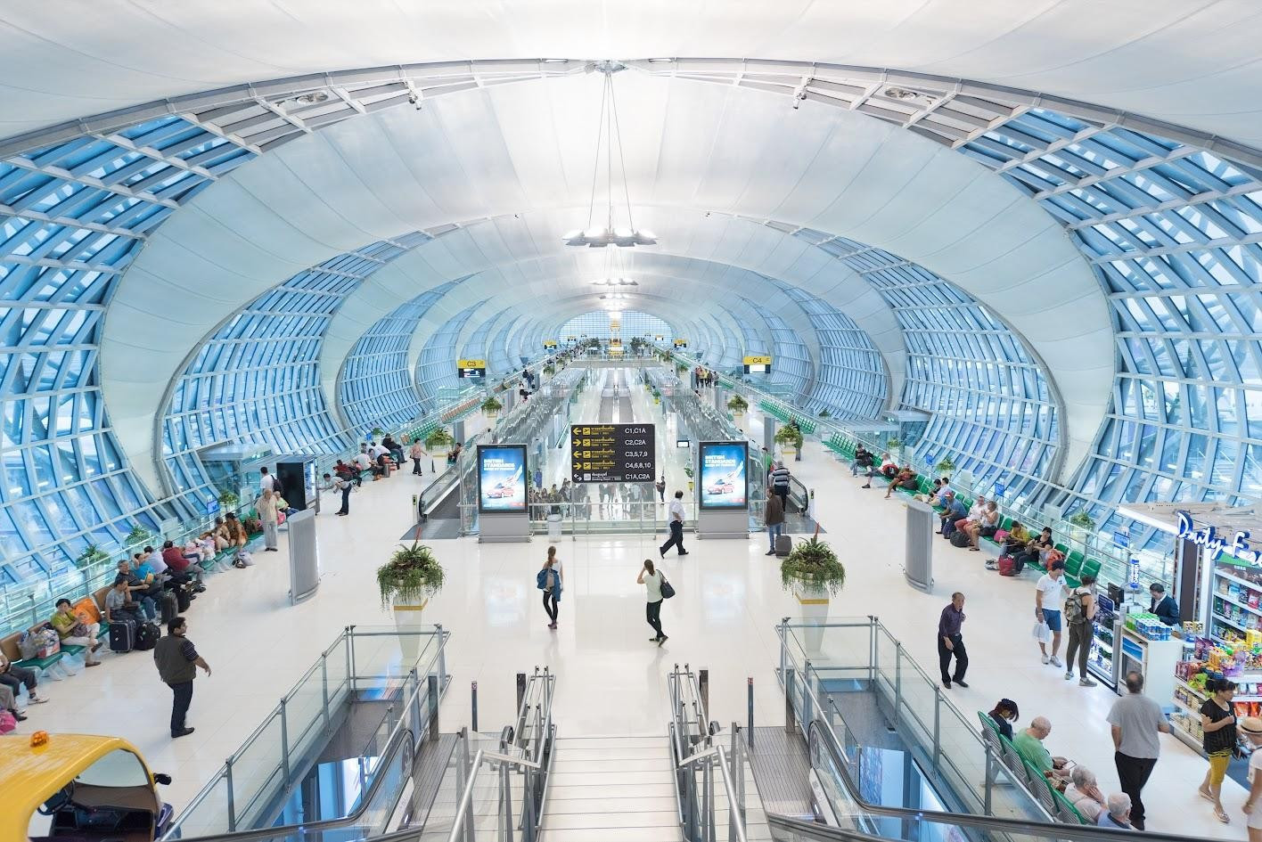 Không gian bên trong sân bay Suvarnabhumi. Ảnh: VJ. u3-1716168250513.jpg