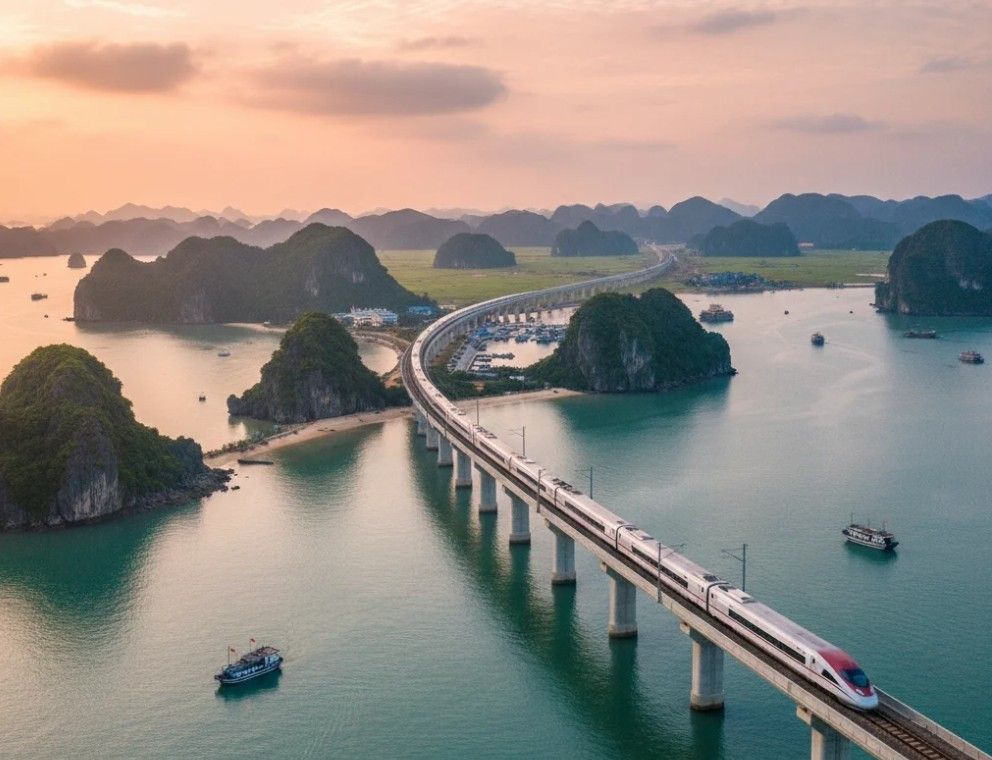 Đường sắt tốc độ cao Hà Nội - Quảng Ninh. Ảnh minh họa. 5434.jpg